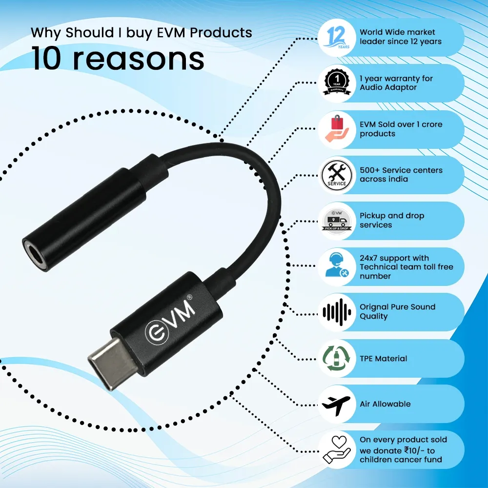 EVM Type-C Adapter Cable (Type-C to 3.5mm Jack) view 5
